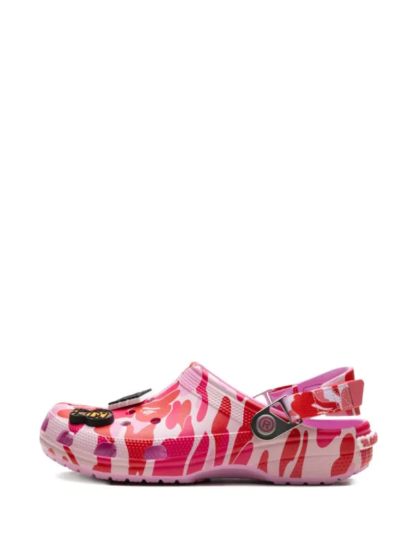 BAPE BLACK *A BATHING APE® x Crocs Classic "Carnation" Clog