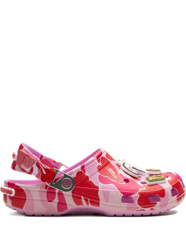 BAPE BLACK *A BATHING APE® x Crocs Classic "Carnation" Clog