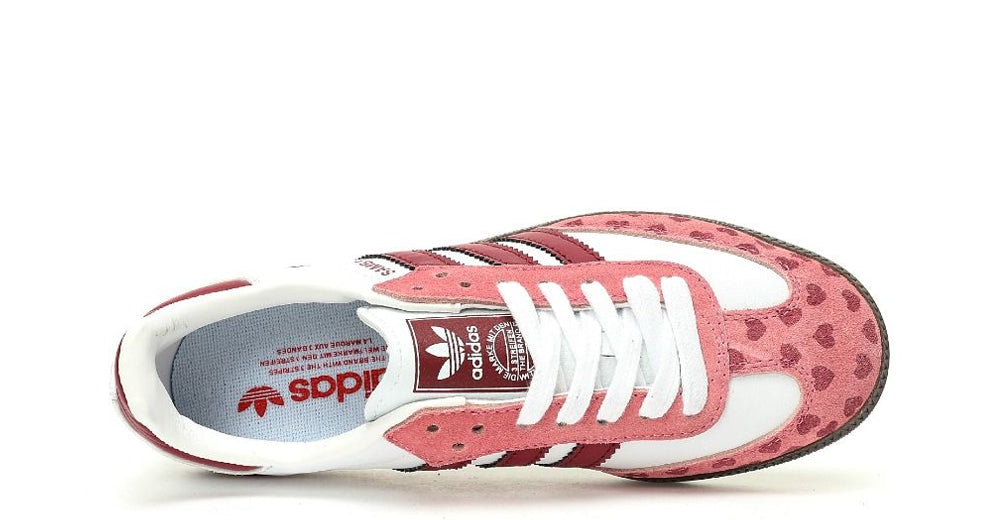 Adidas Samba White Pink Heart