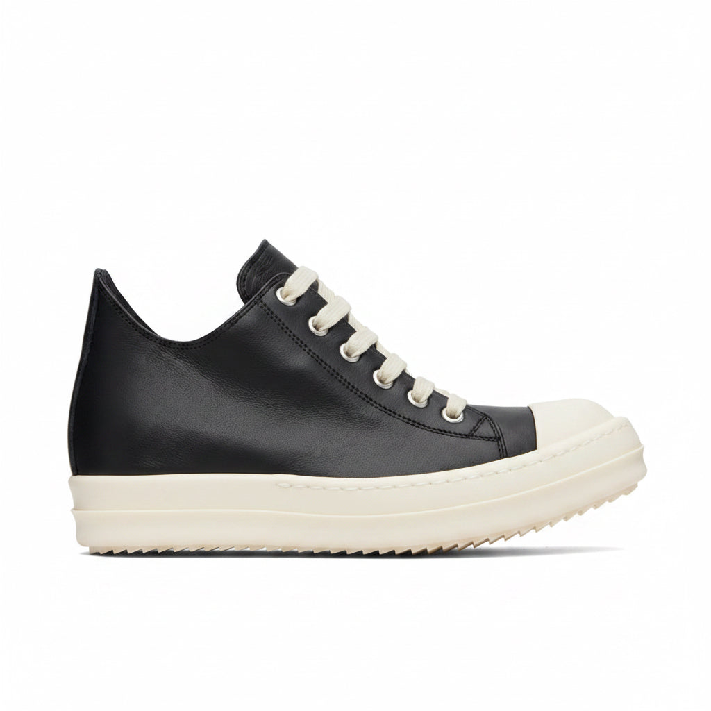 RICK OWENS Black Concordians Low Sneaks Sneakers