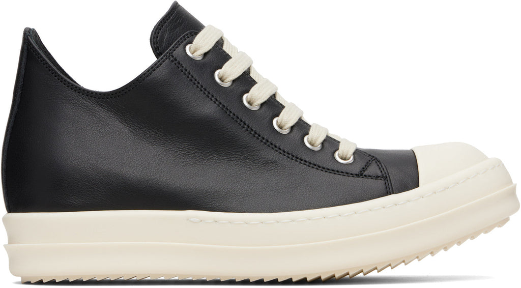 RICK OWENS Black Concordians Low Sneaks Sneakers