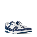 LOUIS VUITTON LV TRAINER WHITE BLUE FULLY BOXED