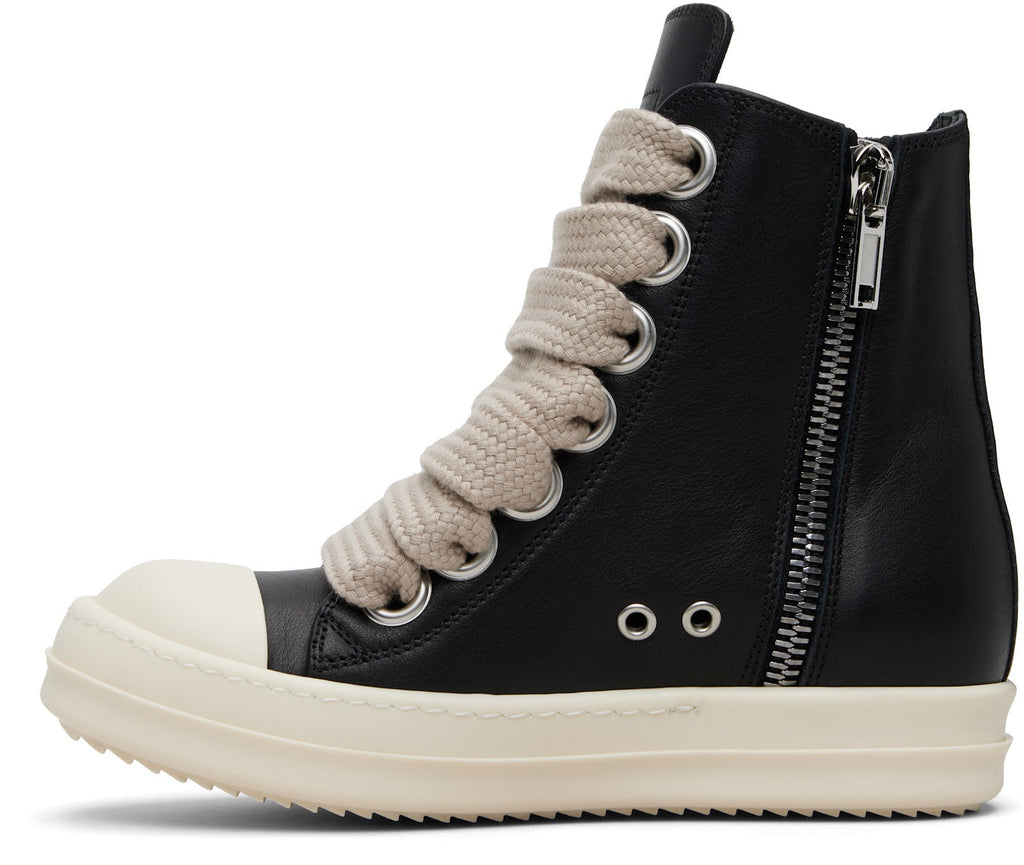 RICK OWENS Black Temple Jumbolace Sneakers