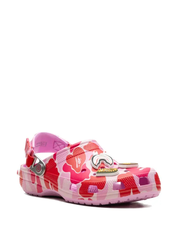 BAPE BLACK *A BATHING APE® x Crocs Classic "Carnation" Clog