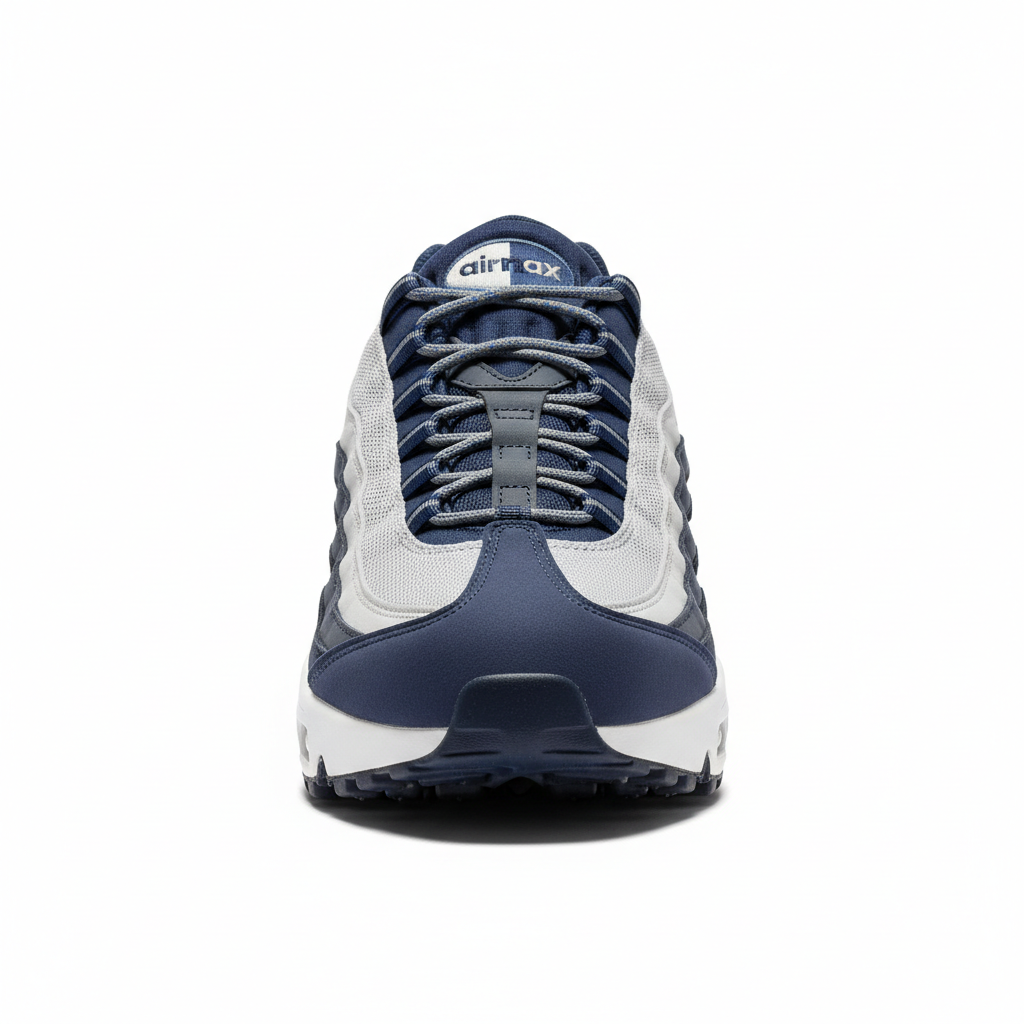 Nike Air Max 95 Navy Blue Grey front view