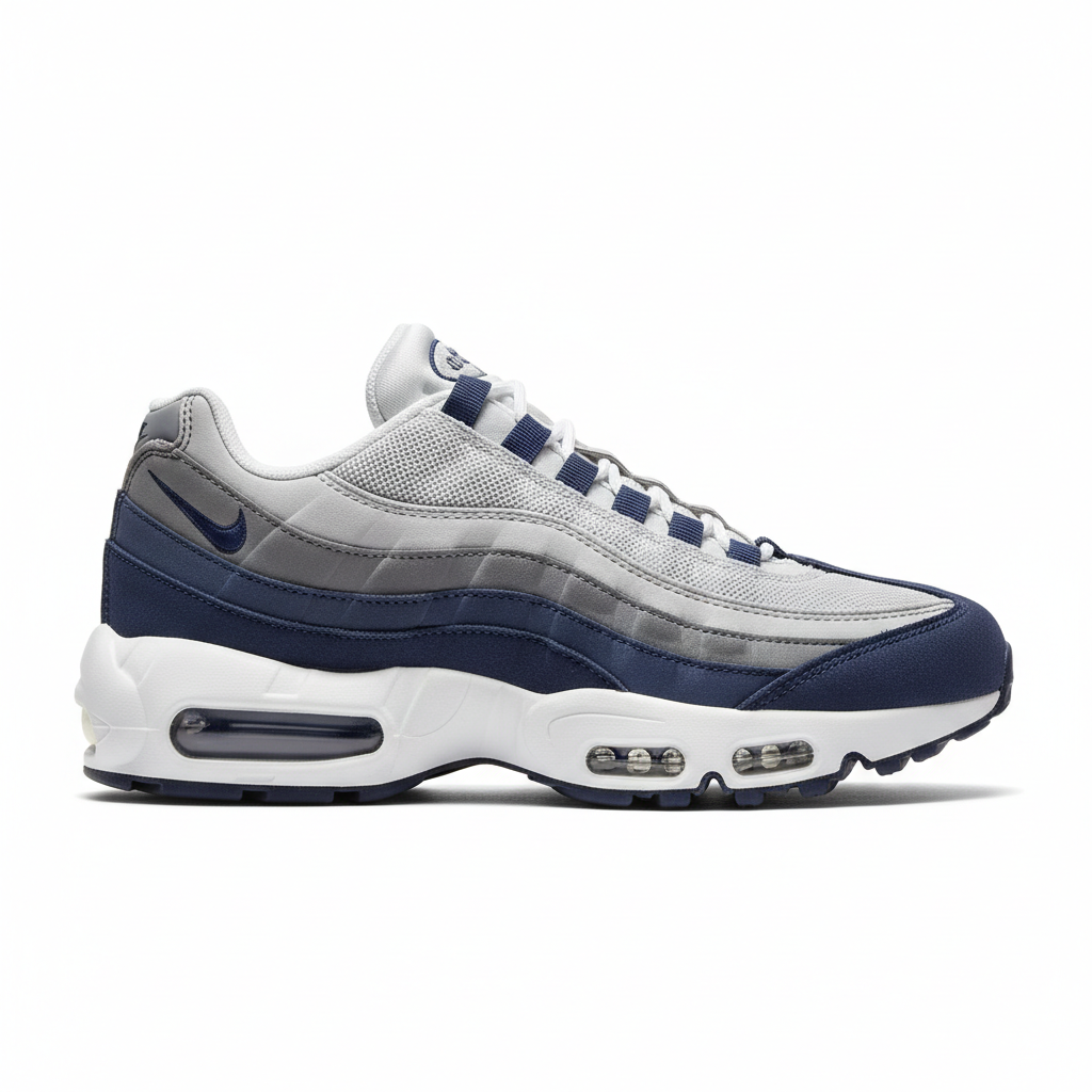 Nike Air Max 95 Navy Blue Grey side view