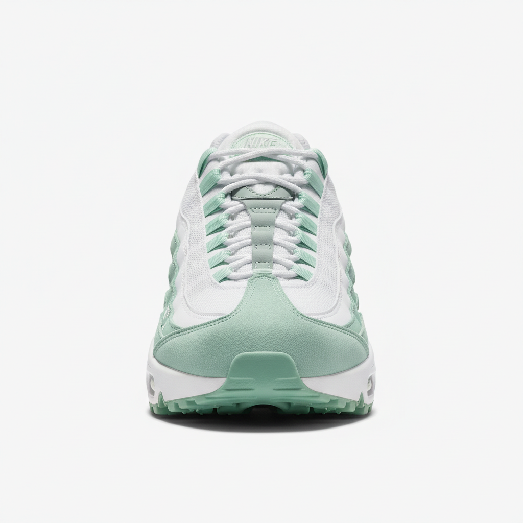 Nike Air Max 95 Mint Green White front view