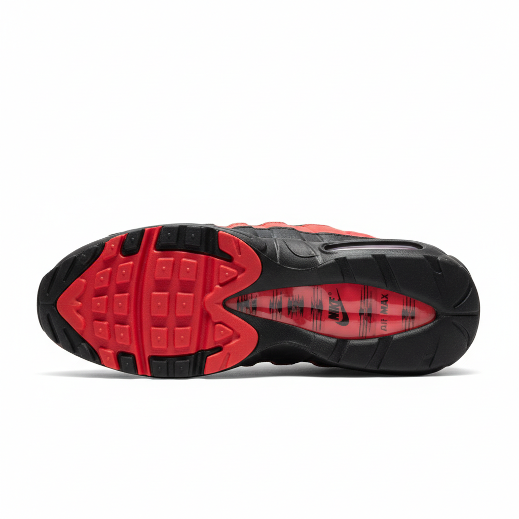Nike Air Max 95 University Red Black sole view