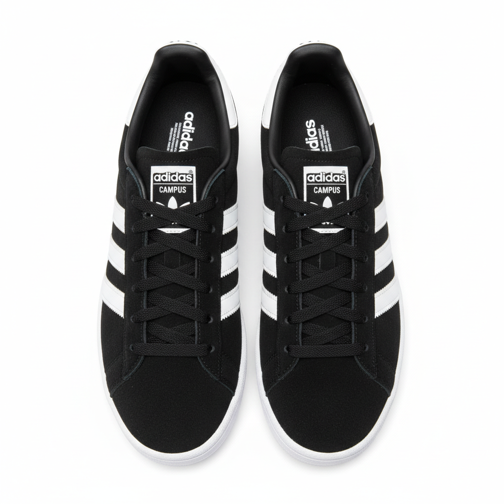 Adidas Campus Black - Top down view