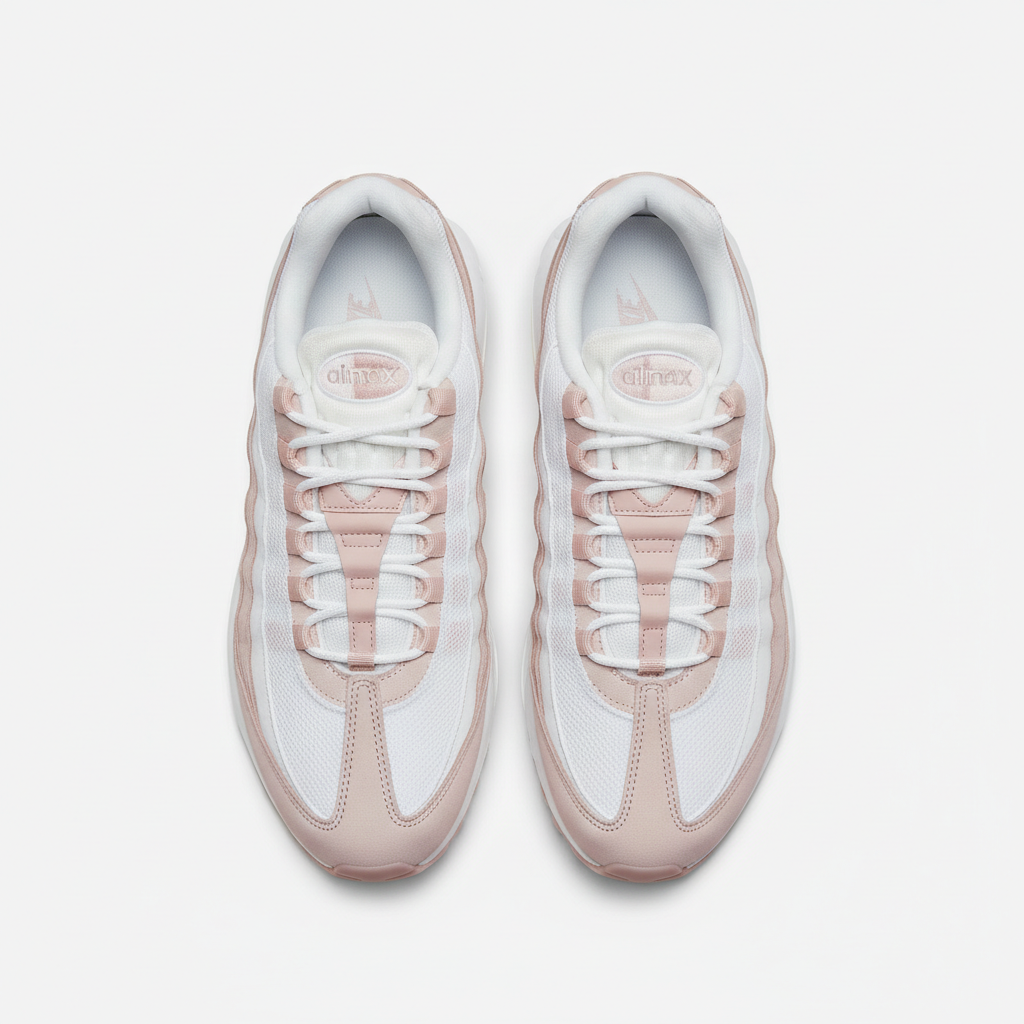 Nike Air Max 95 Pink White top view
