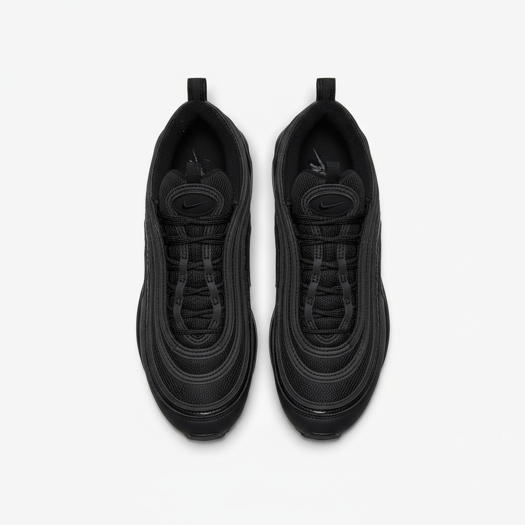 Nike Air Max 97 Triple Black top view