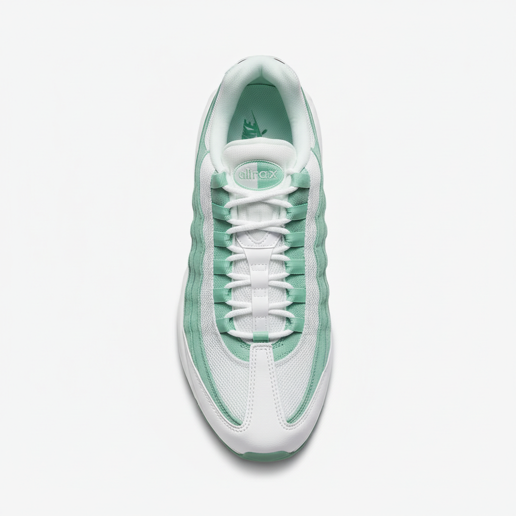 Nike Air Max 95 Mint Green White top view