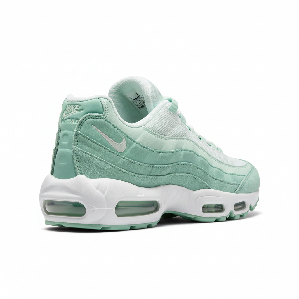 Nike Air Max 95 Mint Green White back view