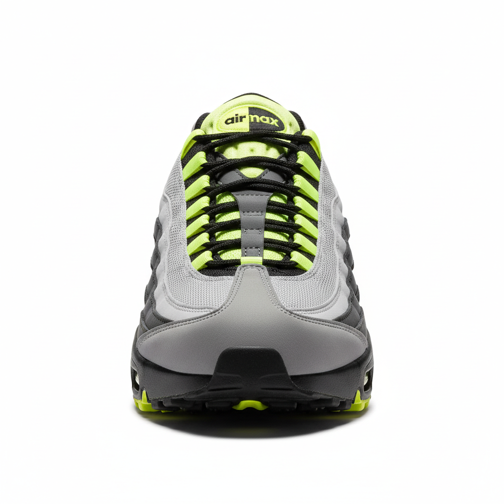 Nike Air Max 95 Neon Yellow Black front view