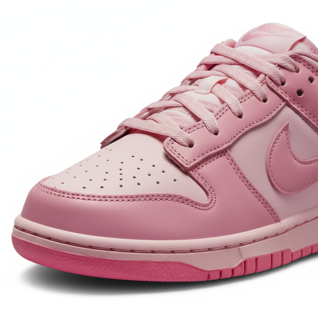 Nike Dunk Low Triple Pink - Front Toe