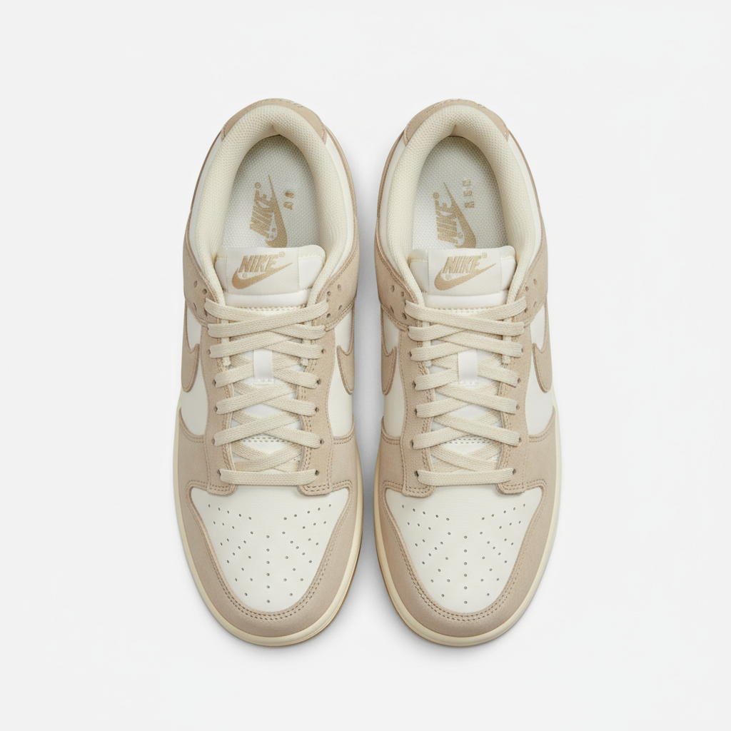 Nike Dunk Low Bone Beige - Top Down