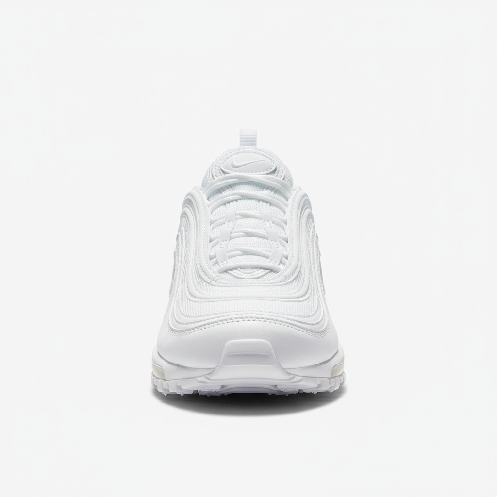 Nike Air Max 97 Triple White front view