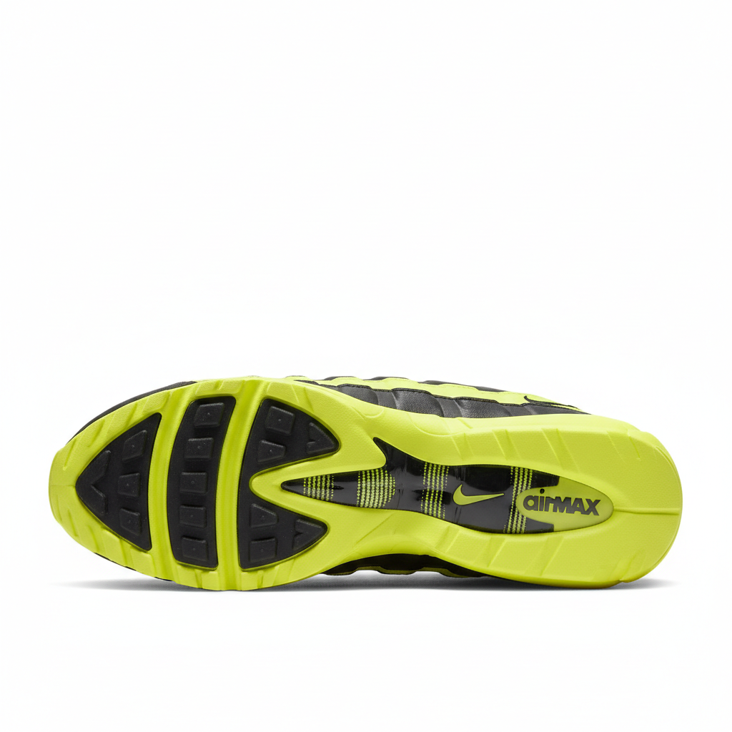 Nike Air Max 95 Neon Yellow Black sole view
