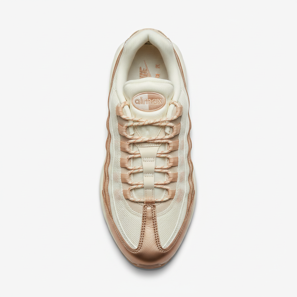 Nike Air Max 95 Rose Gold Cream top view