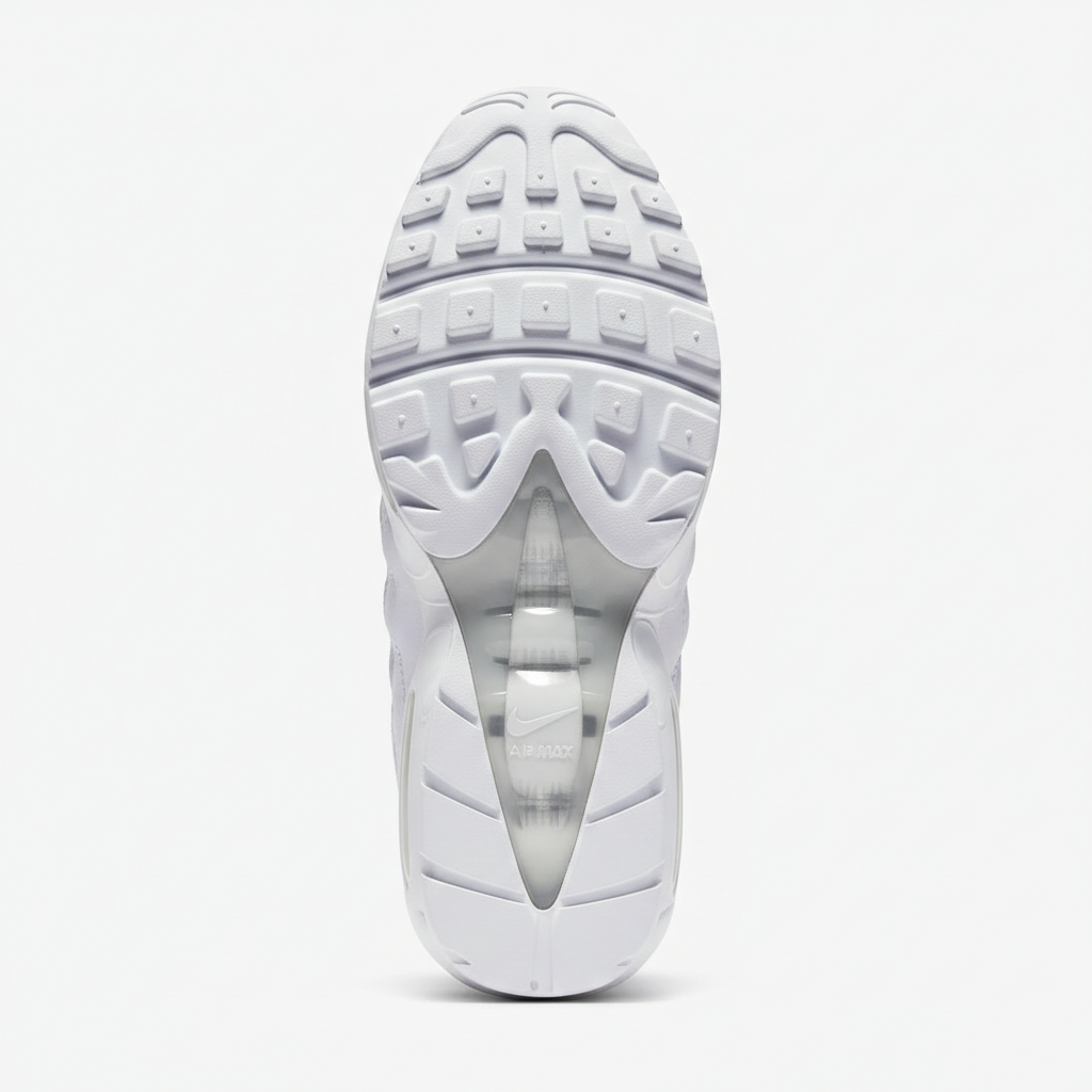 Nike Air Max 95 Triple White sole view