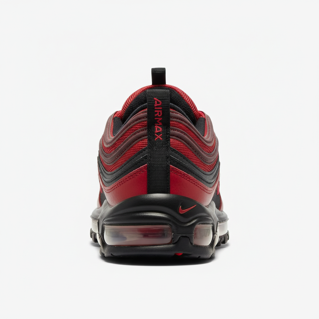 Nike Air Max 97 University Red Black back view