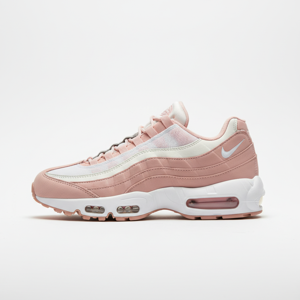 Nike Air Max 95 Pink White side view